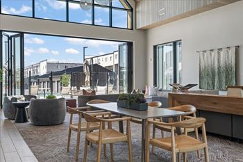 Modern dining area